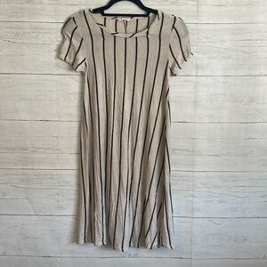 Pinc Stripped Dress | SIZE S